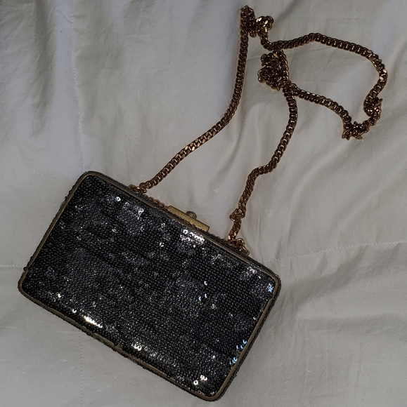 J. Crew Sequin Clutch - Picture 3 of 8
